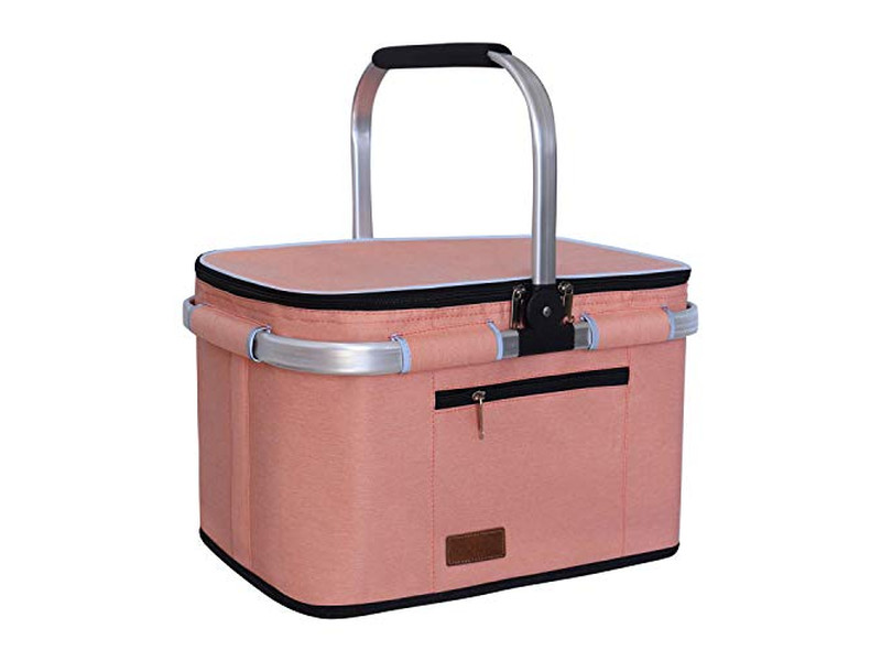 Cestino da Picnic con Cinghie in Pelle Cestino per Colazione Cestini Antichi in Vendita