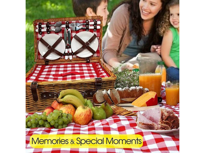 Cestino da Picnic per Tè Pomeridiano Piccoli Cestini in Massa Stile Italiano