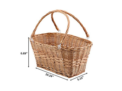 Set da Picnic da Spiaggia Stile Country Cestino Isolato con Scatole Marchiate