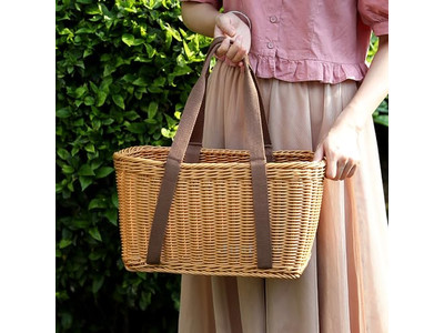 Cestino da Picnic con Coperta Piccoli Regali per Picnic Kit Zaino in Trucioli di Legno Fatto a Mano