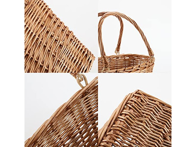 Accessori da campeggio, cestino da picnic in rattan, tavolo rotondo refrigerante mini per bambini