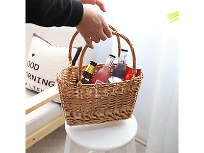 Accessori da campeggio, cestino da picnic in rattan, tavolo rotondo refrigerante mini per bambini