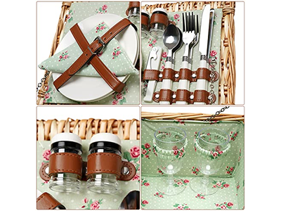 Cestini da picnic all'ingrosso OEM, cestino rotondo in vimini antico in legno per bambini