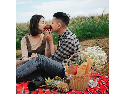 Cestino da Picnic Importazione ed Esportazione Confezione a Strisce Raffreddatore con Coperchio in Legno