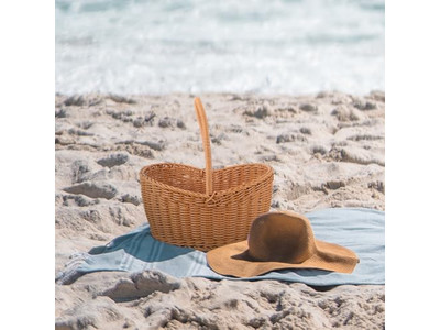 Cestino da Picnic Importazione ed Esportazione Confezione a Strisce Raffreddatore con Coperchio in Legno