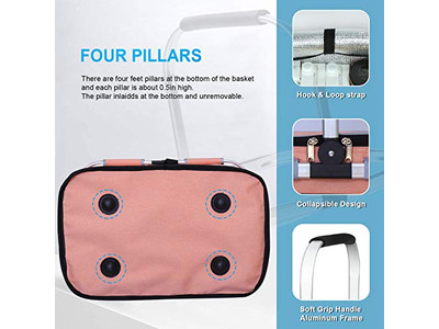 Cestino da Picnic con Cinghie in Pelle Cestino per Colazione Cestini Antichi in Vendita