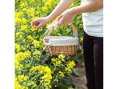 Cestino da Picnic con Tavolo Portatile Scaffale per Pane in Pelle Senza MOQ Il Migliore
