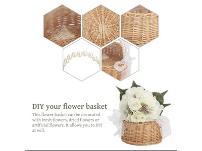 Cestino da Picnic con Coperta Rosa Chiaro Tavolo Pieghevole in Legno Vimini