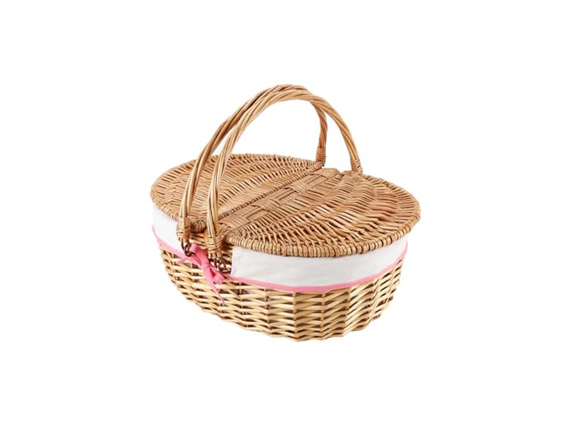Set Cesto da Picnic per 4 Bambini Cesto Intrecciato Personalizzato Buoni Cesti Contenitore