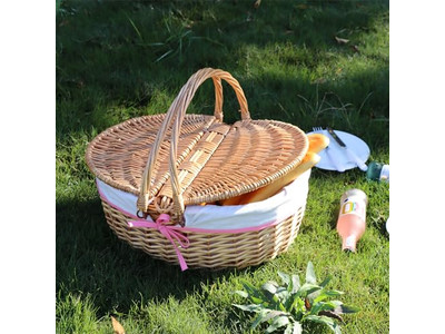 Set Cesto da Picnic per 4 Bambini Cesto Intrecciato Personalizzato Buoni Cesti Contenitore