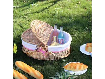 Set Cesto da Picnic per 4 Bambini Cesto Intrecciato Personalizzato Buoni Cesti Contenitore