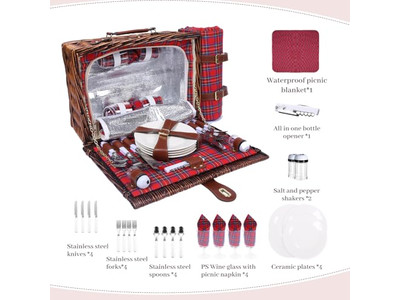 Cestino da picnic per lo shopping in plastica rotondo con coperchio, refrigerante personalizzato per cucina e magazzino