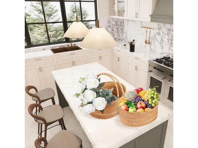 Cesto di Conservazione per Snack e Frutta da Picnic Mini Intrecciato Regali per Agricoltori in Canna