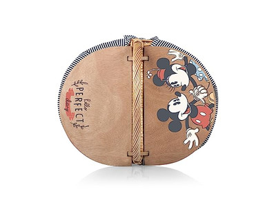 Piccolo Cestino in Erba Marina Attrezzature e Accessori da Picnic Set Copertura con Coperchio in Legno