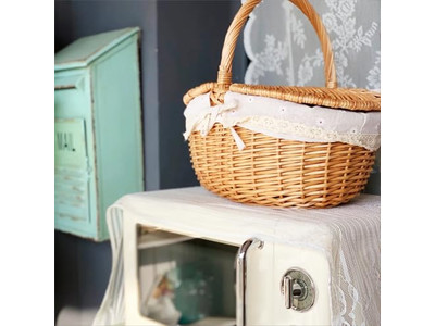 Cestino da Picnic Giocattolo con Cibo in Vimini Individuale Economico Piccolo da Ritiro